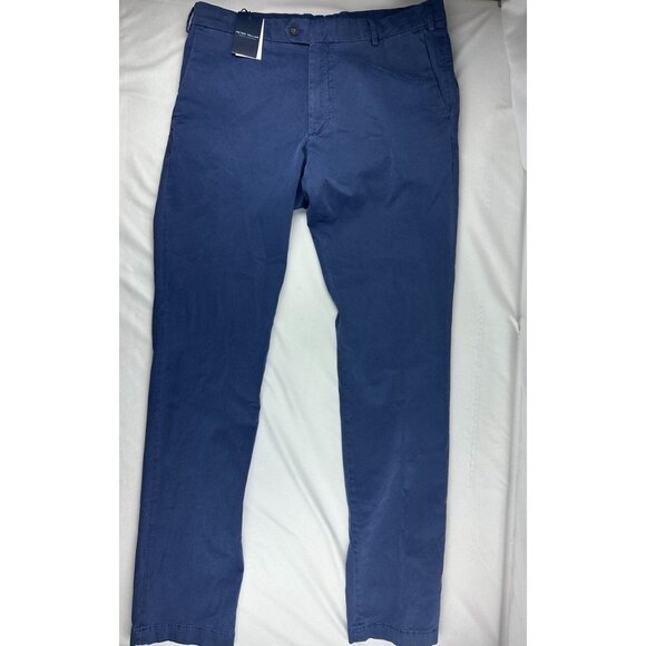 NWT PETER MILLAR Crown Crafted Concorde Garment Dyed Navy Pants 36x35 MSRP $200 - Picture 1 of 8